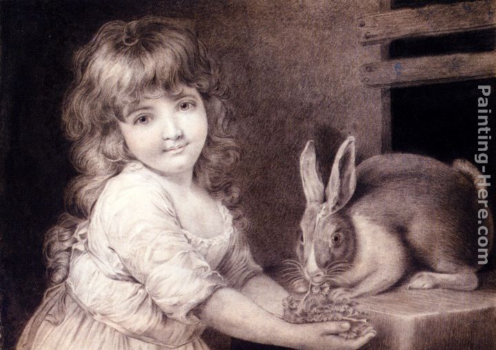 The Favourite Rabbit painting - John Russell The Favourite Rabbit art painting
